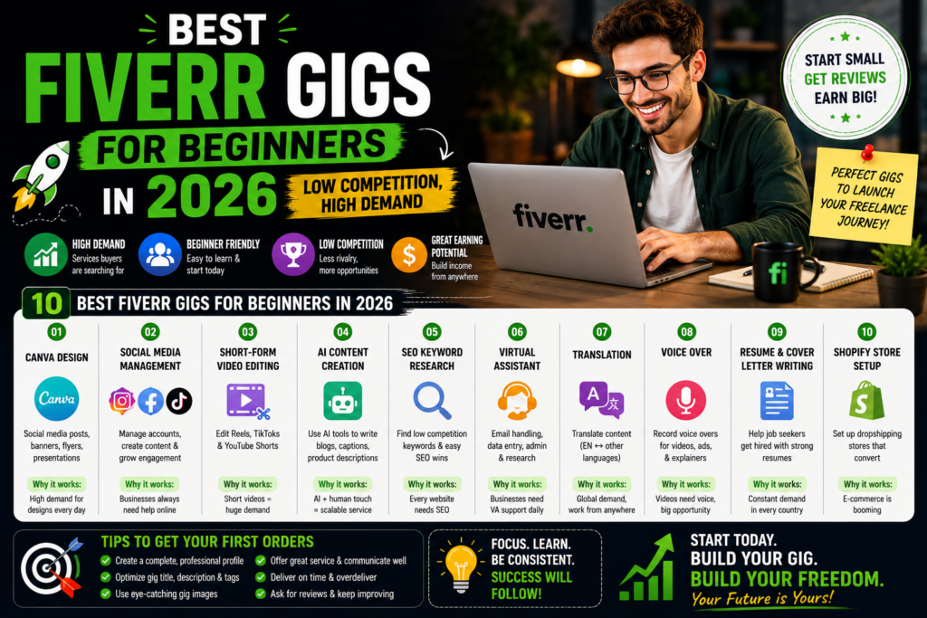 Best Fiverr Gigs for Beginners