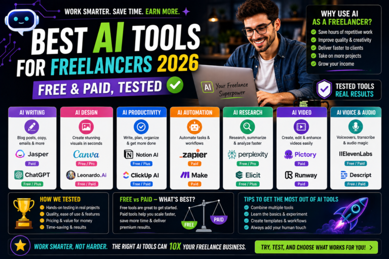 best AI tools for freelancers 2026