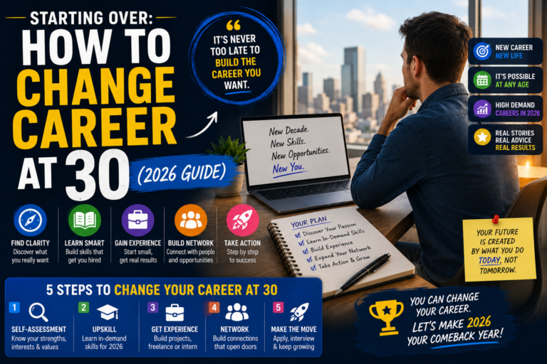 starting over career at 30
