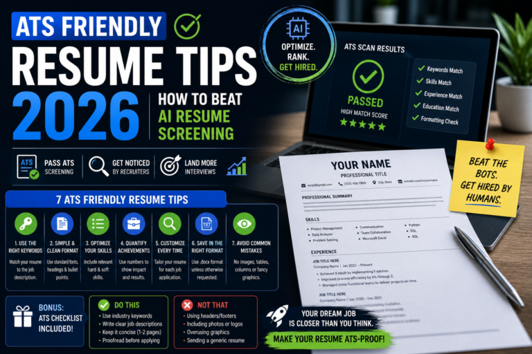 ats friendly resume tips 2026
