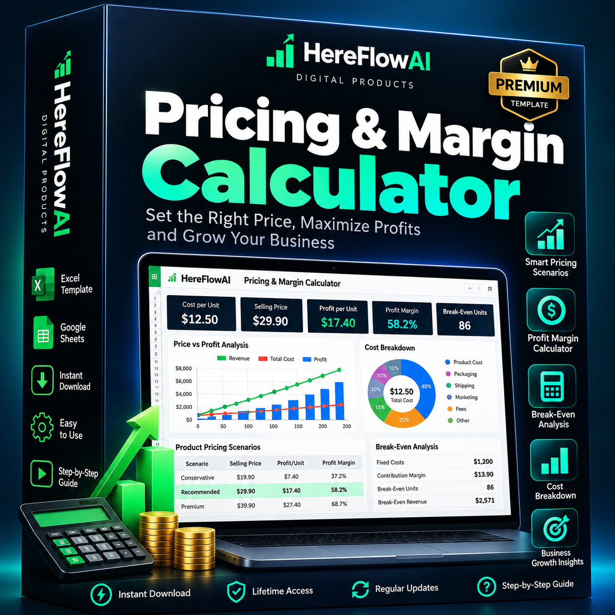 small business pricing calculator spreadsheet