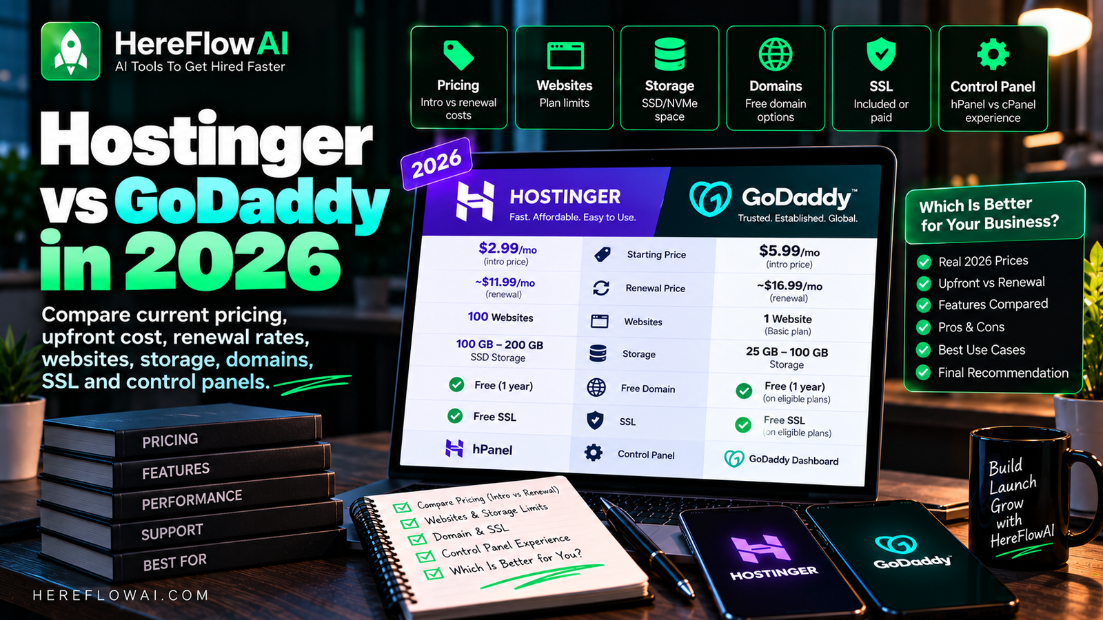 hostinger vs godaddy