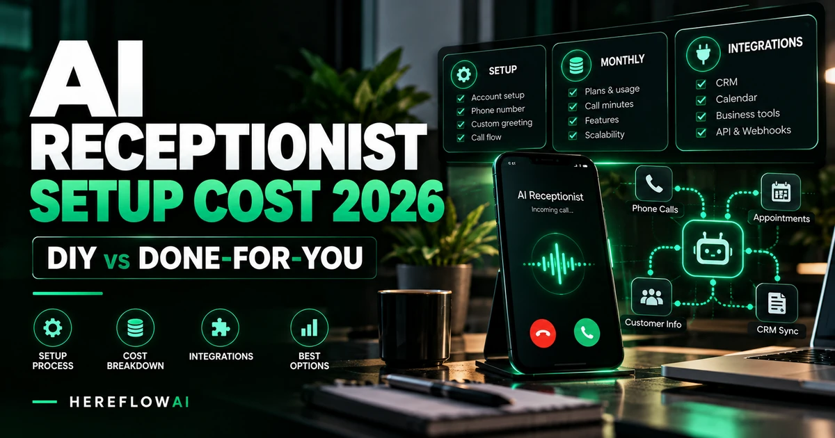 ai receptionist setup cost