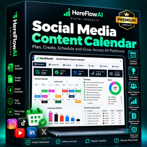 social media content calendar template