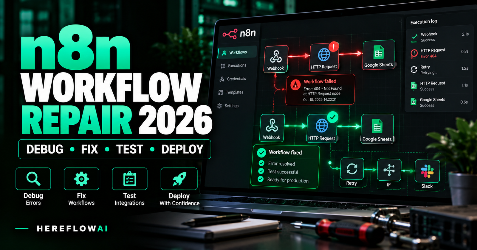 n8n workflow repair service